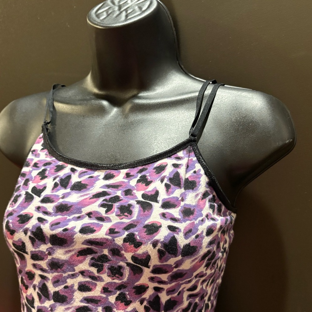 Y2K Fitted Purple & Black Tank Top - Picture 7 of 7